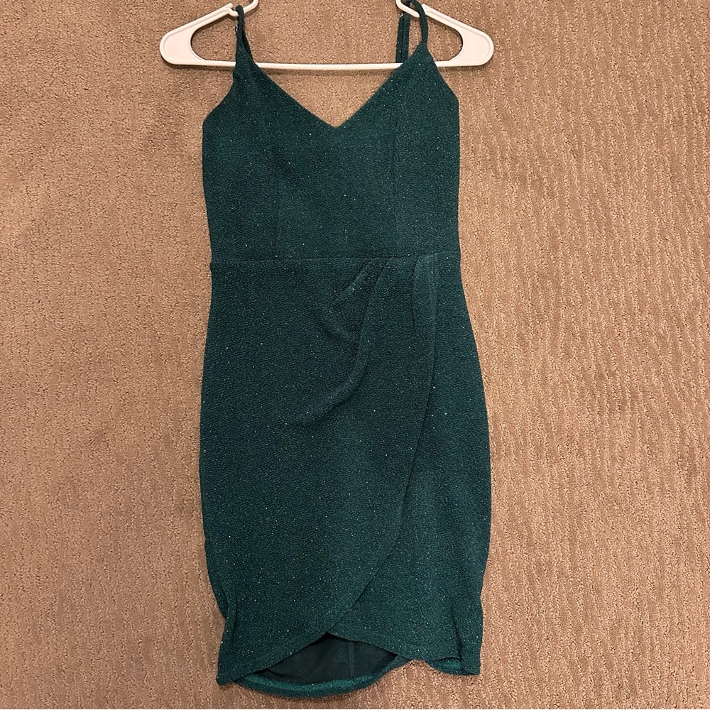 Lulus Green Sparkle Dress - Picture 4 of 5